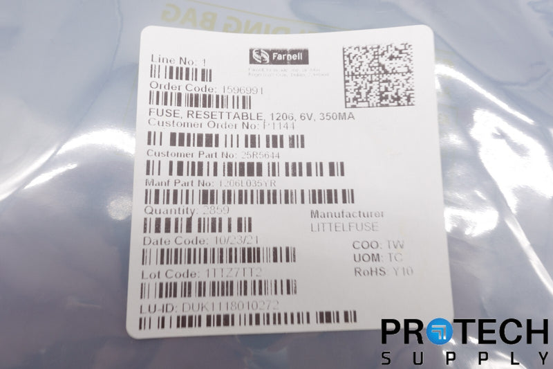 Load image into Gallery viewer, (2859/Reel) Littelfuse 1206L035YR PTC Resettable Fuse 6V 350mA 1206 NEW