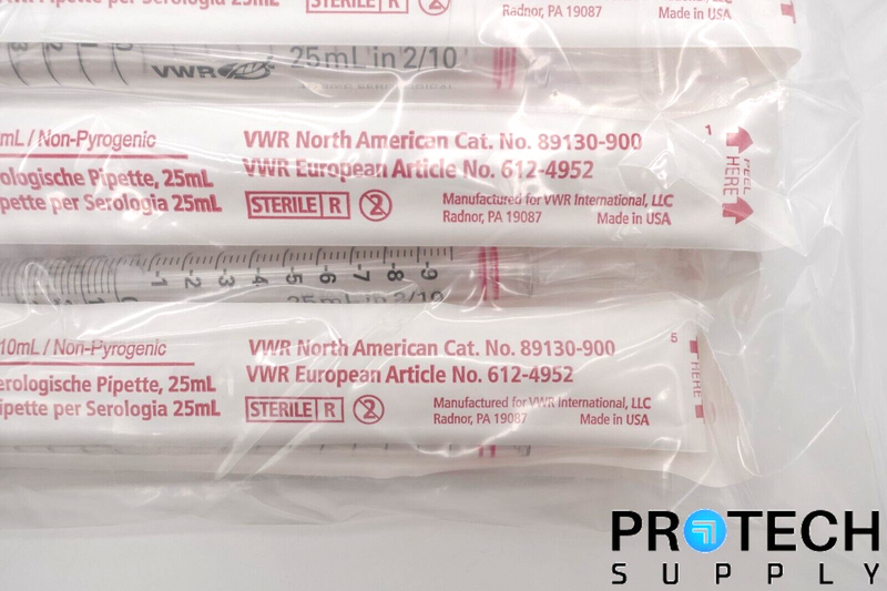 Load image into Gallery viewer, (Case of 200) VWR 89130-900 Disposable Serological Pipets 25mL NEW with WARRANTY
