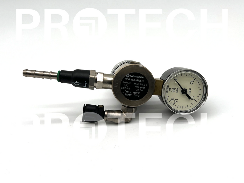 Load image into Gallery viewer, NORGREN R06-1GL-RNED Pressure Regulator + WIKA EN 837-1 Assy with WARRANTY
