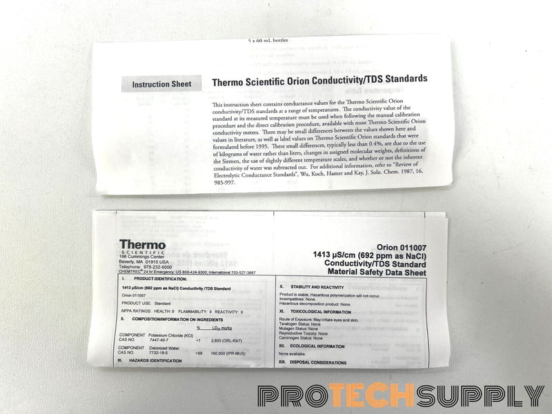 Load image into Gallery viewer, Thermo Scientific 3x60 mL Bottle 011007 1413µS/cm Conductivity/TDS Standard