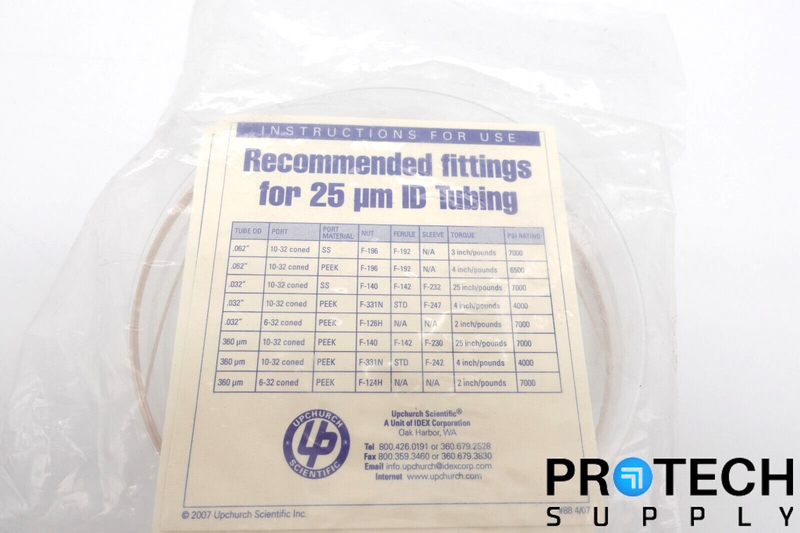 Load image into Gallery viewer, Upchurch Scientific 1567 Tubing PEEK Natur 1/32 x 25um x 5ft NEW