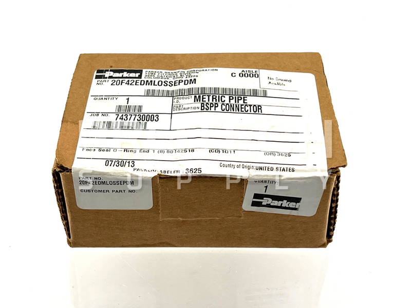 Load image into Gallery viewer, (Lot of 21) Parker 20F42EDMLOSSEPDM Face Seal O-Ring End 1 Connector w/ WARRANTY