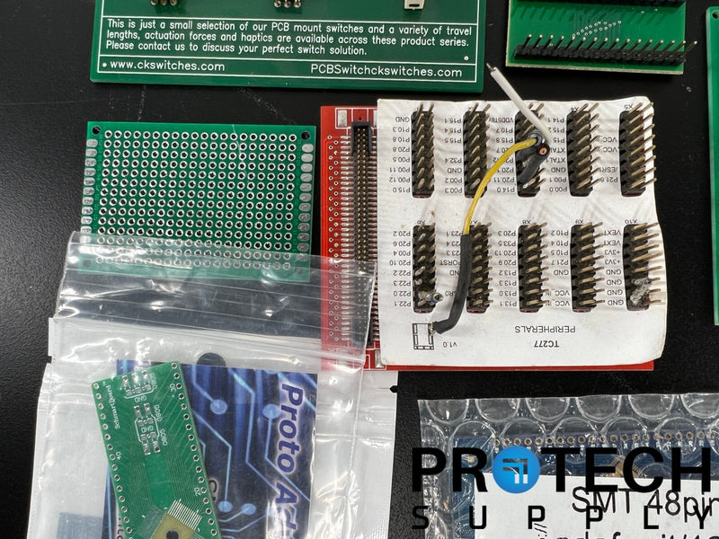 Load image into Gallery viewer, Lot of Misc. Hardware / Boards / Breadboard / PCB Mount Switches