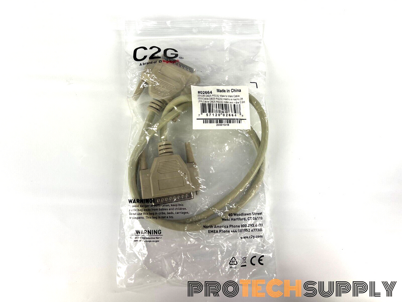 Load image into Gallery viewer, NEW CablesToGo Serial RS232 DB25 Male to Male 3 Ft. Cable 02664 with WARRANTY