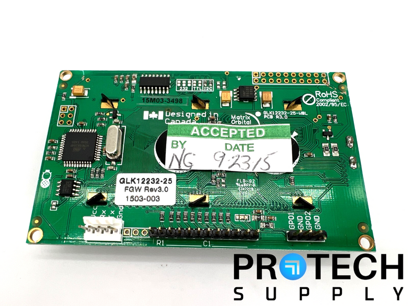 Load image into Gallery viewer, Matrix Orbital GLK12232-25-FGW Graphic LCD Display Module with WARRANTY