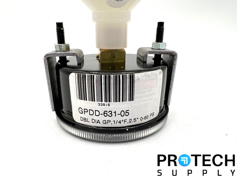 Load image into Gallery viewer, USG GPDD-631-05 Pressure Gauge DBL DIA GP, 1/4" F, 2.5" 0-60 PS with WARRANTY
