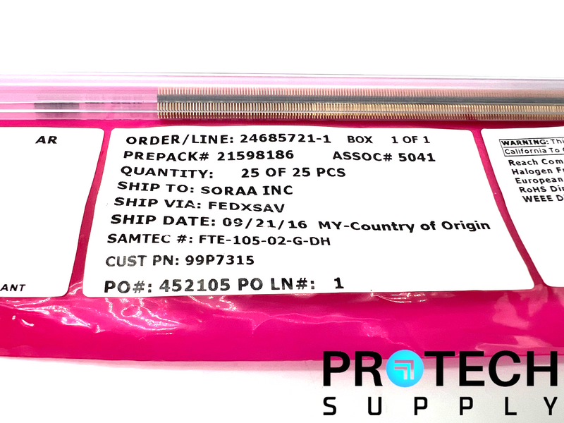 Load image into Gallery viewer, (38/Pk) Samtec FTE-105-02-G-DH Board to Board & Mezzanine Connector w/ WARRANTY