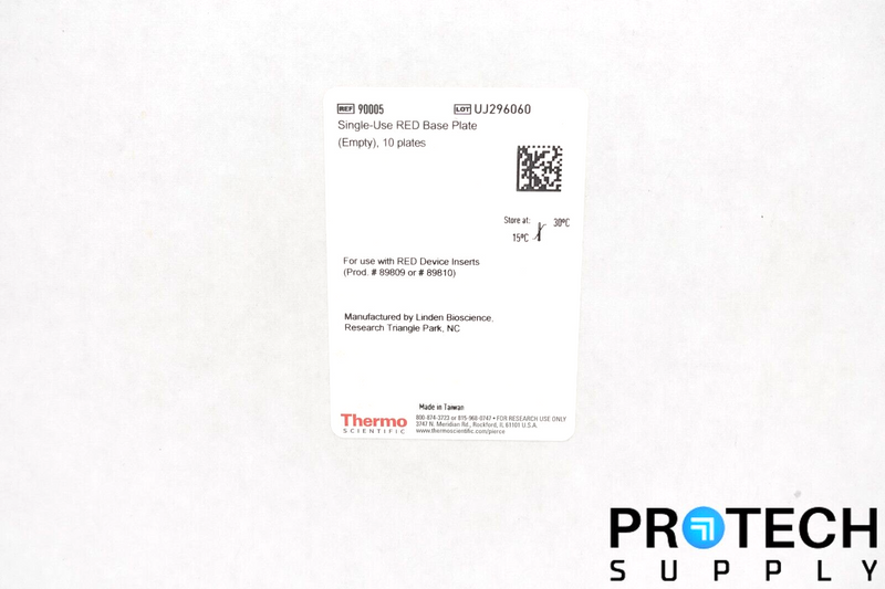 Load image into Gallery viewer, (Box of 10) Thermo Scientific 90005 Single-Use RED Base Plates NEW with WARRANTY