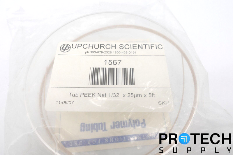 Load image into Gallery viewer, Upchurch Scientific 1567 Tubing PEEK Natur 1/32 x 25um x 5ft NEW