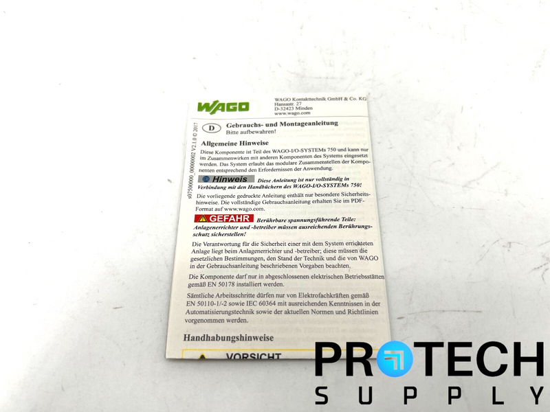 Load image into Gallery viewer, WAGO Corporation 750-1606 Power Supply Module 24VDC with WARRANTY