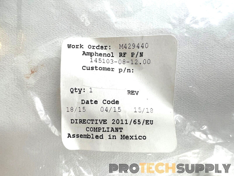 Load image into Gallery viewer, NEW Amphenol 145103-08-12.00 SMB to SMB Plug Right Angle Cable 12" with WARRANTY