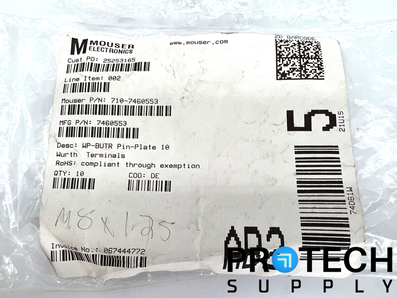 Load image into Gallery viewer, (9/Pk) Wurth Elektronik 7460553 Screw Terminal Pin-Plate 10
