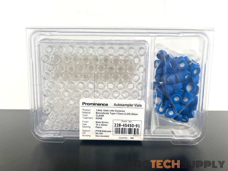 Load image into Gallery viewer, Shimadzu 220-97331-30 1.5mL Vials with Colusres 100Pk NEW w/ WARRANTY