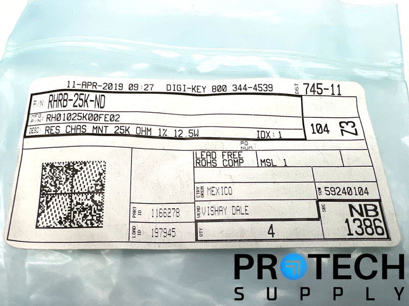 Load image into Gallery viewer, (Pack of 4) Vishay Dale RH01025K00FE02 Wirewound Mount Resistor NEW w/ WARRANTY