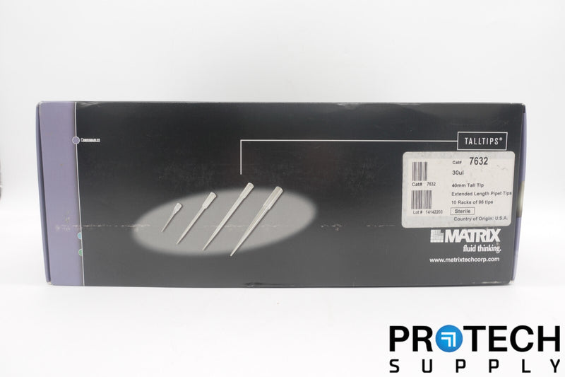 Load image into Gallery viewer, 10/Pk Thermo Matrix 7632 40mm 96-Well Extended Pipette Tips 30ul NEW