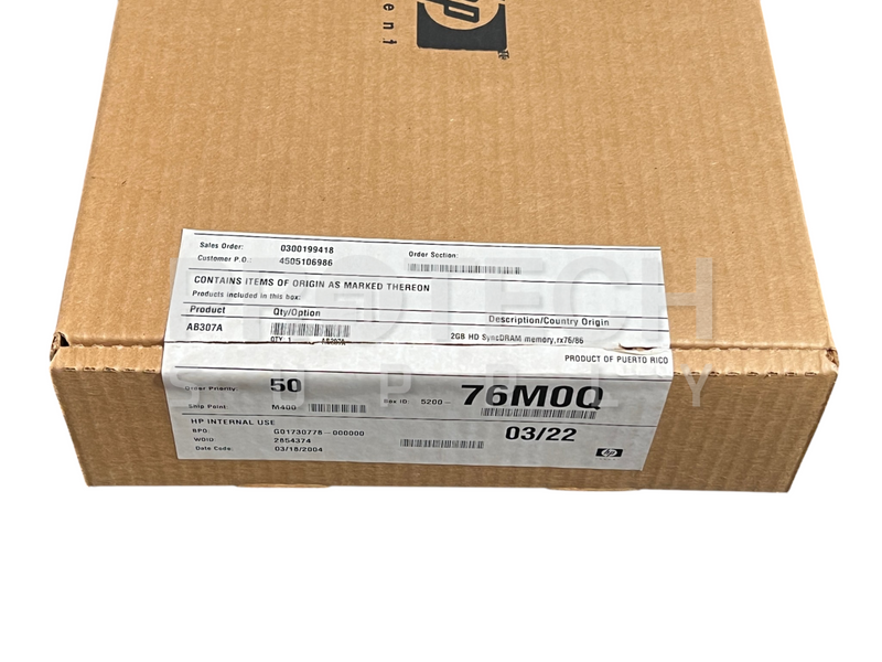 Load image into Gallery viewer, (4/Pk) HP A5198-60101 512mb SDRAM Memory Module NEW GUARANTEED