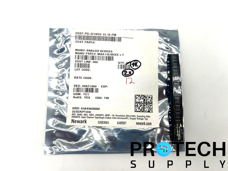 Load image into Gallery viewer, (15/Pk) Analog Devices MAX1167BCEE+ Analog to Digital Converter with WARRANTY