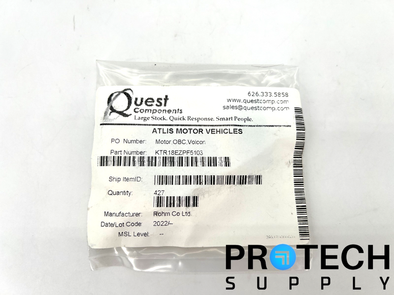 Load image into Gallery viewer, (427/Pk) Rohm Semiconductor KTR18EZPF5103 Chip Resistor NEW with WARRANTY