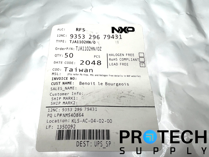 Load image into Gallery viewer, (40/Pk) NXP TJA1102HN/0Z Transceiver Ethernet NEW with WARANTY
