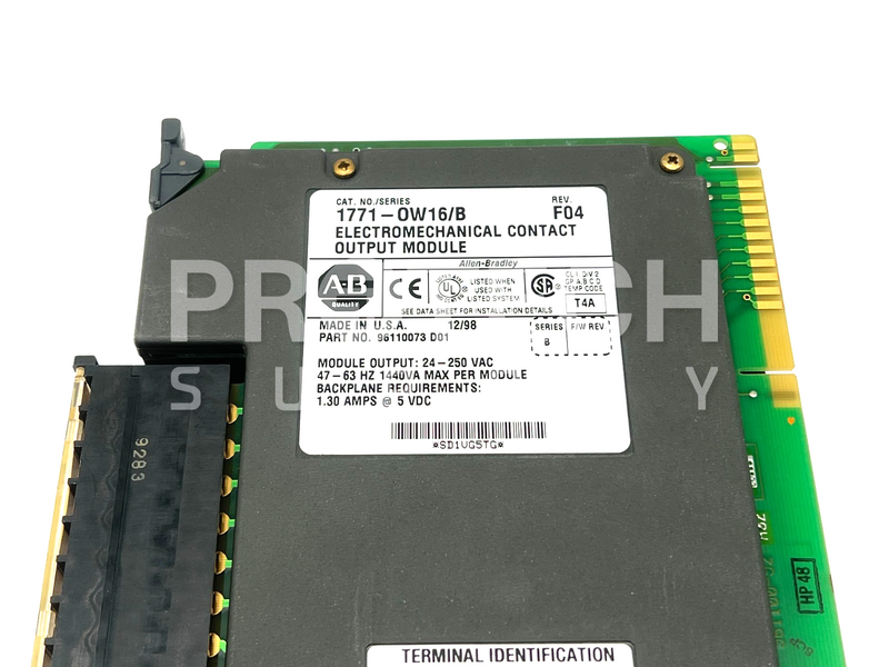 Load image into Gallery viewer, Allen Bradley 1771-0W16/B Contact Output Module Rev F04 with WARRANTY