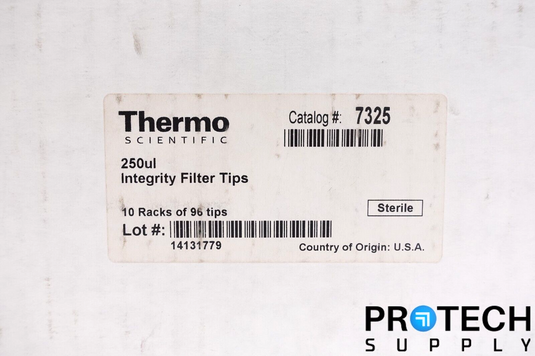 (10 Racks) Thermo 7325 250µL Integrity Filter Tips Sterile NEW