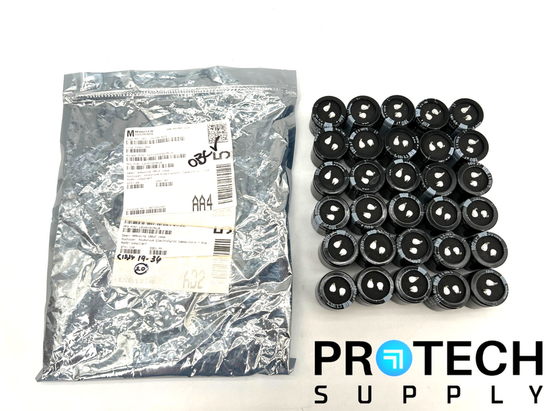 Load image into Gallery viewer, (30/Pk) Nichicon LGU2G181MELB Aluminum Electrolytic Capacitors with WARRANTY