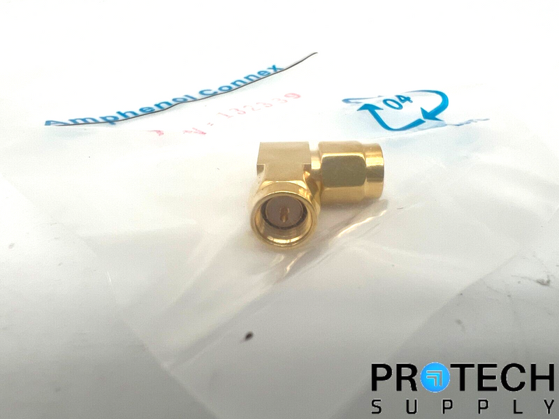 Load image into Gallery viewer, Amphenol SMA Plug to SMA Plug Right Angle Adapter 132339 NEW with WARRANTY