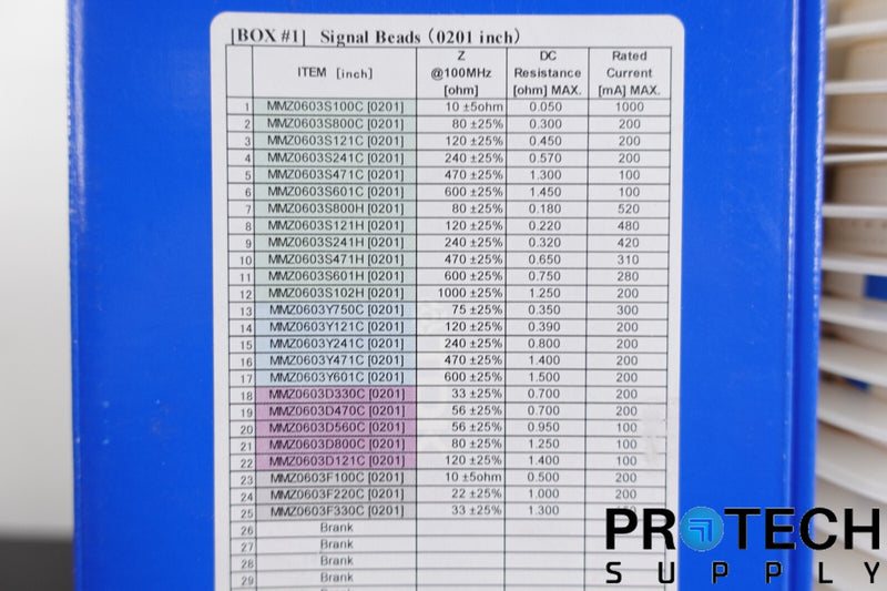 Load image into Gallery viewer, TDK Sample Box #1 Ferrite Chip Beads Power Beads NEW with WARRANTY