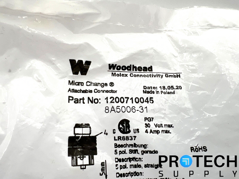 Load image into Gallery viewer, Woodhead 1200710045 Attachable Connector NEW with WARRANTY