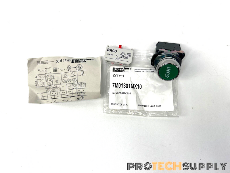 Load image into Gallery viewer, Sprecher Schuh D7M-F301MX10 w/ Contact Block D7-X10 w/ Baco 33E01 with WARRANTY