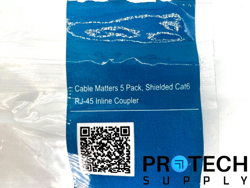 Load image into Gallery viewer, (5/Pk) Cable Matters RJ-45 Shielded Cat6 Inline Coupler NEW with WARRANTY