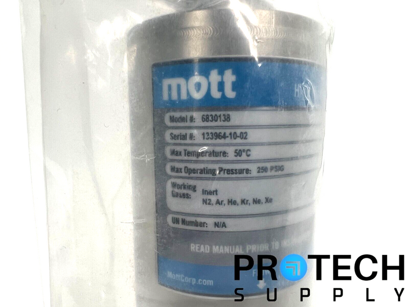 Load image into Gallery viewer, MOTT 6830138 High-Purity Gas Filter 250 PSIG NEW SEALED