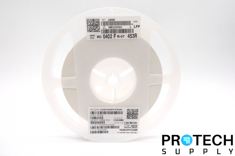 Load image into Gallery viewer, 10000/Reel Yageo RC0402FR-07453RL Thick Film Resistor 453Ohm ±1% NEW
