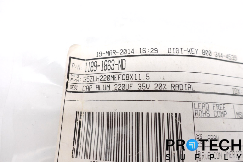 Load image into Gallery viewer, DigiKey 1189-1863-ND Aluminum Electrolytic Capacitors Radial with WARRANTY