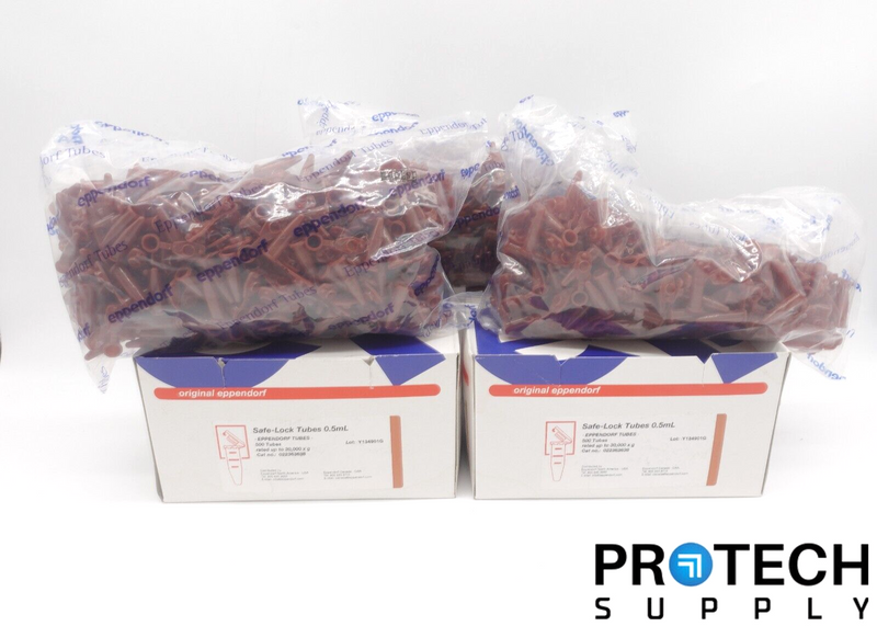 Load image into Gallery viewer, (Approx. 1200) Eppendorf 022363638 Safe-Lock Microcentrifuge Tube 0.5mL NEW