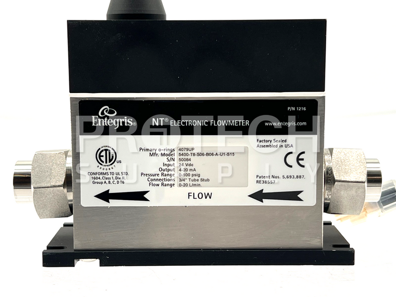 Load image into Gallery viewer, Entegris 5400-T8-S06-B06-A-U1-S15 Electronic Flowmeter 0-100psig with WARRANTY