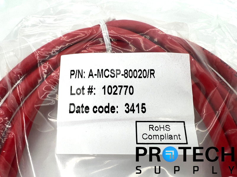 Load image into Gallery viewer, (6/Pk) Assmann A-MCSP-80020/R Modular Cable Plug to Plug 6.56ft with WARRANTY
