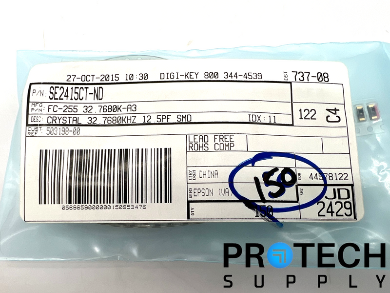 Load image into Gallery viewer, (150/Pk) Epson FC-255 32.7680K-A3 Crystal 32.768MHz 65kOhms with WARRANTY