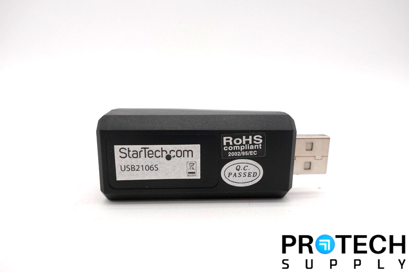 Load image into Gallery viewer, Startech USB2106S Black USB 2.0 to Ethernet Adapter 10/100Mbps NEW with WARRANTY