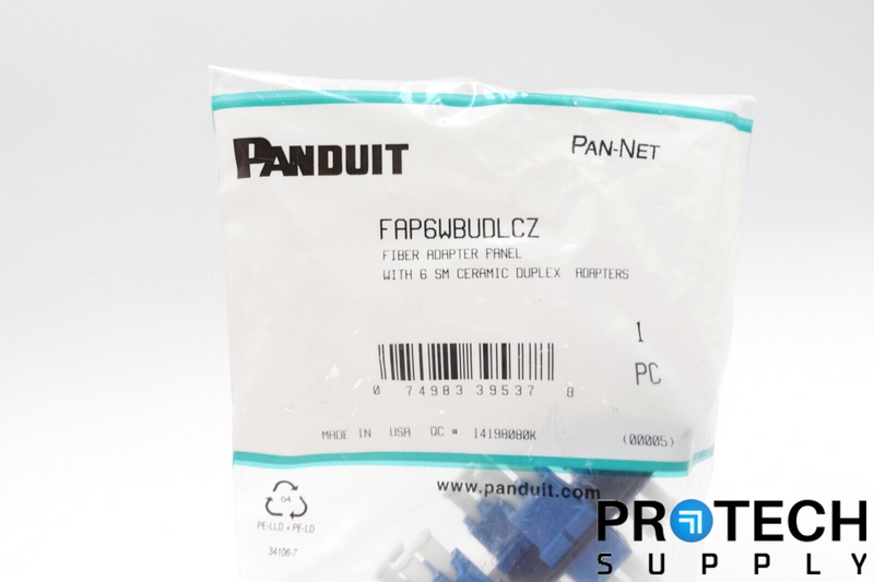 Load image into Gallery viewer, Panduit FAP6WBUDLCZ Fiber Adapter Panels w/ 6 Ceramic Adapters NEW