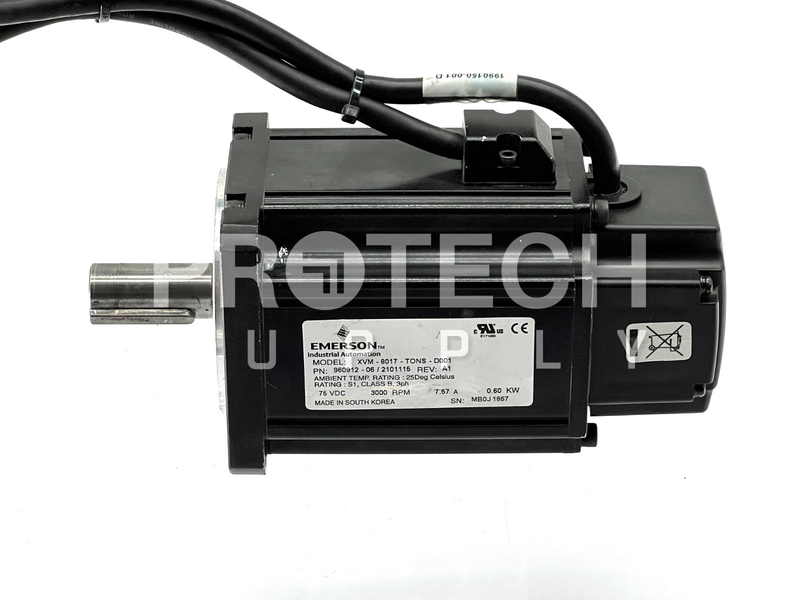 Load image into Gallery viewer, Emerson XVM-8017-TONS-D001 Servo Motor 3000Rpm 75VDC 7.57A GUARANTEED