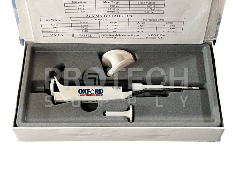 Load image into Gallery viewer, Oxford AE-10 Accupet Evo Single Channel Pipette 0.5-10ul NEW GUARANTEED