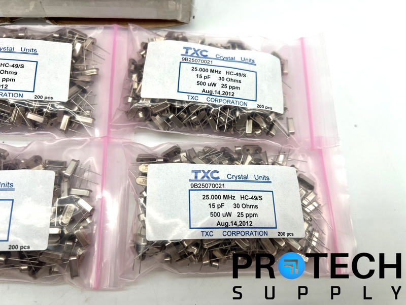 Load image into Gallery viewer, (Lot of 1068) TXC HC-49/S Crystal Units 30 Ohms with WARRANTY
