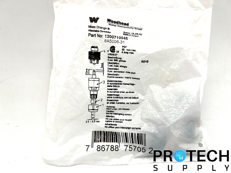 Load image into Gallery viewer, Woodhead 1200710045 Attachable Connector NEW with WARRANTY