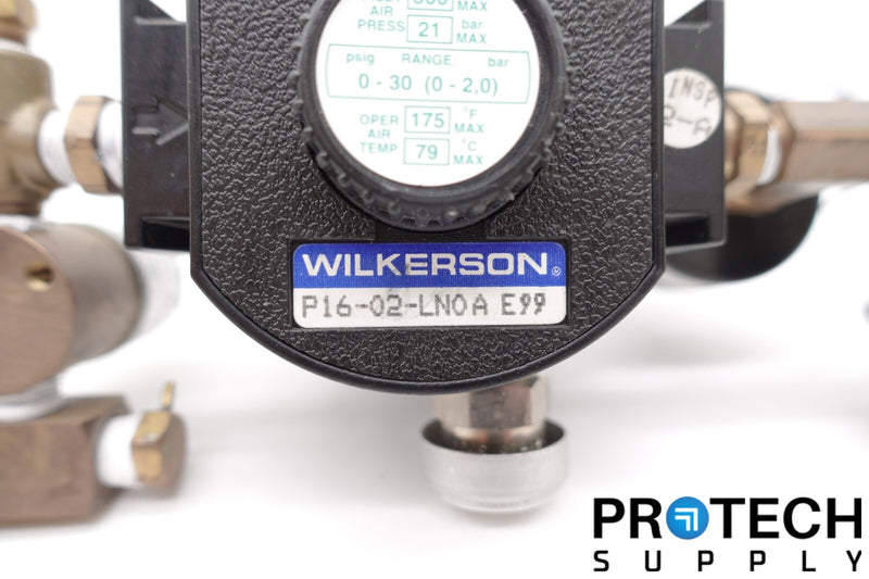 Load image into Gallery viewer, Wilkerson P16-02-LN0 Compressed Air Regulator assembly with WARRANTY