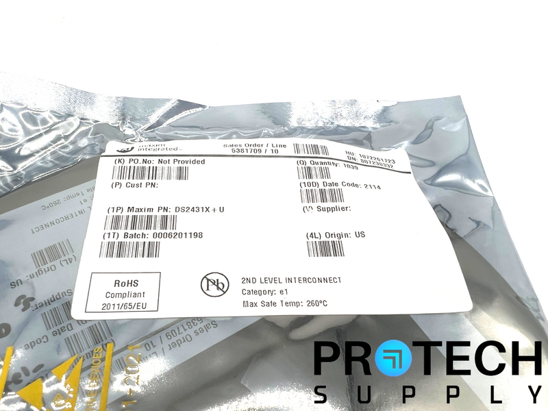 Load image into Gallery viewer, (2460/Pk) Maxim Itegrated DS2431X+U EEPROM Memory IC NEW with WARRANTY