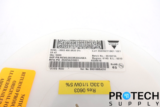 (Qty 5000) Vishay Dale RCWL0603R330JQEA Roll of Resistor Chip NEW w/ WARRANTY
