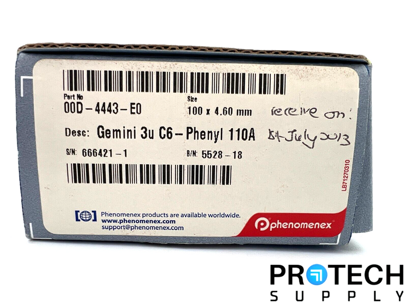 Load image into Gallery viewer, Phenomenex Column 3u Gemini C6-Phenyl 110A 100 x 4.6mm 00D-4443-E0 w/ WARRANTY