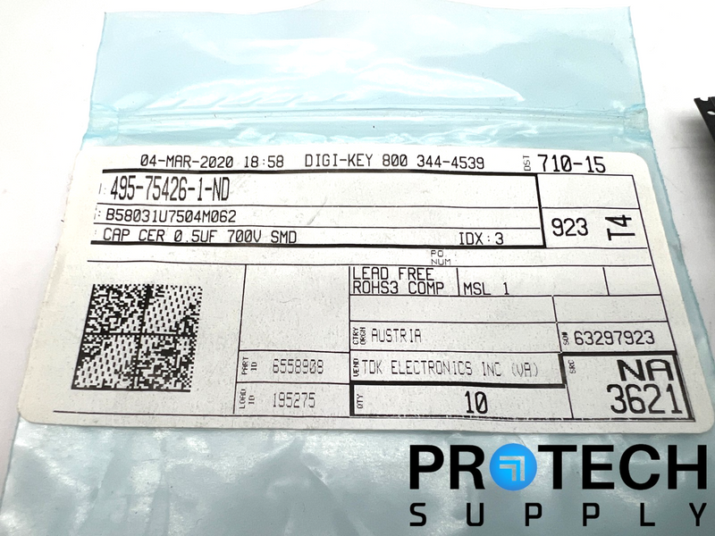 Load image into Gallery viewer, (Pack of 10) Epcos B58031U7504M062 Ceramic Capacitor NEW with WARRANTY