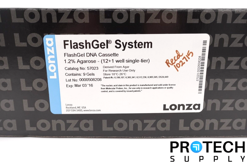 Load image into Gallery viewer, (Box of 9) Lonza 57023 FlashGel DNA Cassette 12+1 Sinngle Tier NEW with WARRANTY